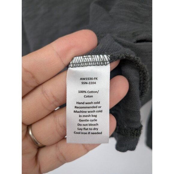 ATM T Shirt Women Size M Slub Cotton  Minimalist Raw Hem Athleisure Luxe Basics - Picture 8 of 8